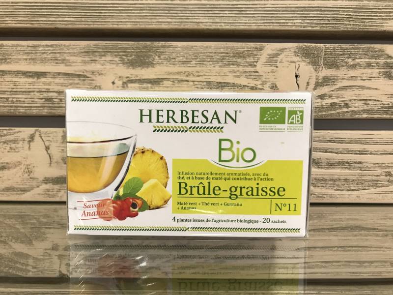 Infusion bio brûle graisse pour brûler les graisses Herbesan à Goderville 